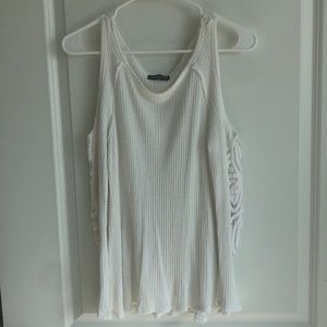 Cold shoulder Henley